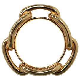 Hermès Anneau de carré 90 Régate Doré