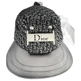 Dior-Chapeaux-Argenté,Gris,Métallisé,Monogramme