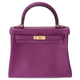 Hermès-hermes kelly 25-Purple