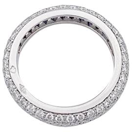 Cartier-Cartier platinum wedding ring, diamants.-Other