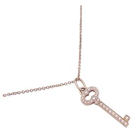Tiffany & Co-Tiffany & Co Halskette. „Schlüssel“ Roségold, Diamanten.-Andere