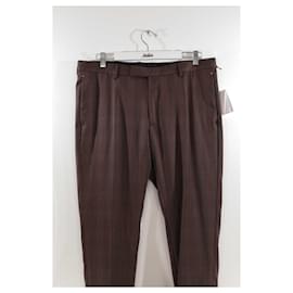 Berluti-wool pants-Brown