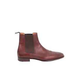 Santoni-Leather boots-Brown