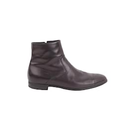 Prada Leather boots Black