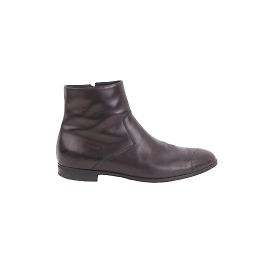 Prada Lederstiefel Schwarz