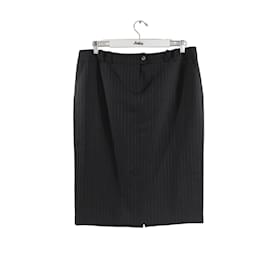 Givenchy-wrap wool skirt-Black