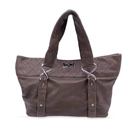 Chanel-Chanel Tote Bag Eight Knots-Brown