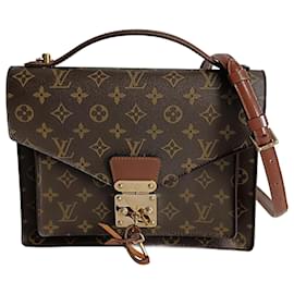 Louis Vuitton-Louis Vuitton Louis Vuitton Monceau unisex shoulder bag in monogram canvas-Brown