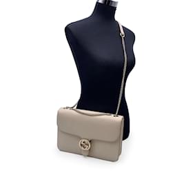 Gucci-Gucci Shoulder Bag Interlocking-Beige