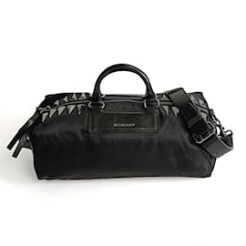 Givenchy-Givenchy Givenchy shoulder bag in black nylon and leather-Black