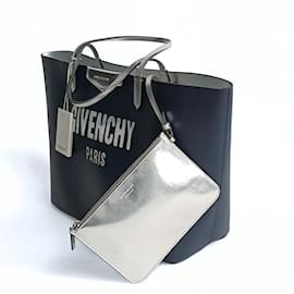 Givenchy-Givenchy Givenchy Antigona Einkaufstasche aus zweifarbigem PVC-Blau