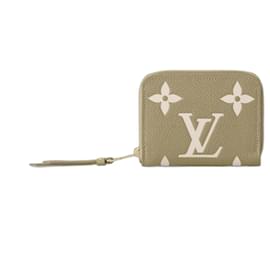 Louis Vuitton-LV Zippy coin khaki bicolour-Green