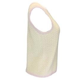 Autre Marque-Chanel Light Green / Pink Sleeveless Cashmere Knit Sweater-Multiple colors
