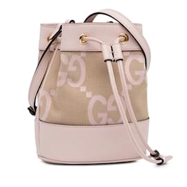 Gucci-Borsa a secchiello Ophidia in tela Gucci Mini Jumbo GG rosa-Rosa