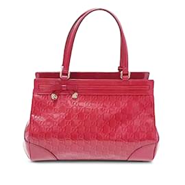 Gucci-Rote Gucci Guccissima Mayfair Einkaufstasche-Rot