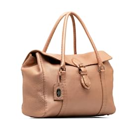 Fendi-Sac à main Fendi Selleria Linda rose-Rose