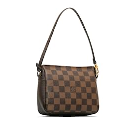 Louis Vuitton-Brown Louis Vuitton Damier Ebene Pochette Trousse Handbag-Brown