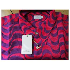 Paul Smith-Camicia in cotone, Taglia L.-Multicolore