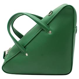 Balenciaga-Balenciaga Triangle Duffle S Tasche aus grünem Kalbsleder-Grün