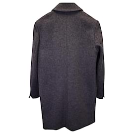Apc-A.P.C. Overcoat in Gray Wool-Grey