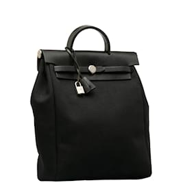 Hermès-Toile Herbag Backpack-Black