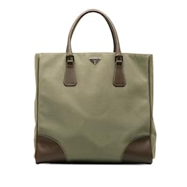 Prada-Prada Canvas Tote Bag Canvas Tote Bag in gutem Zustand-Bronze