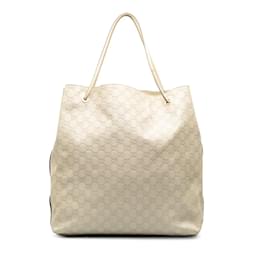 Gucci-GG Signature Large Tote Bag 257271-White