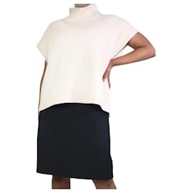 Autre Marque-Beigefarbener ärmelloser Pullover aus Wollmischung – Größe XL-Beige