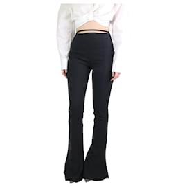 Jacquemus-Black flared trousers - size UK 8-Black