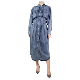 Isabel Marant Etoile-Blue denim midi dress - size UK 8-Blue