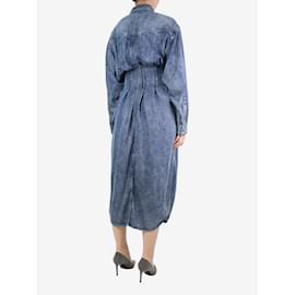 Isabel Marant Etoile-Robe midi en denim bleu - taille UK 8-Bleu