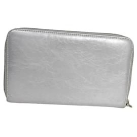 Chanel-Chanel Zip around wallet-Silvery
