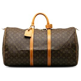 Louis Vuitton-Louis Vuitton Keepall Monogram Brown 55-Marron