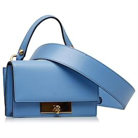 Alexander Mcqueen-Alexander McQueen Blue Mini Skull Satchel-Blue