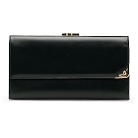 Cartier-Cartier Black Leather Long Wallet-Black