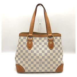 Louis Vuitton-Louis Vuitton Damier Azur Hampstead PM Sacola de lona N51207  em boa condição-Branco