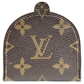 Louis Vuitton-Louis Vuitton Monogramm Geldbörse Cuvette Canvas Münzetui M61960 in gutem Zustand-Braun