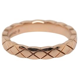 Chanel-18K Roségoldener Coco Crush Schmaler Ring-Golden