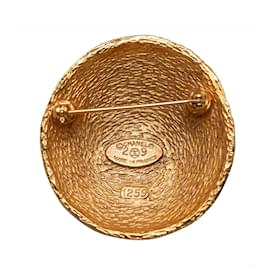 Chanel-Spilla rotonda trapuntata CC-D'oro