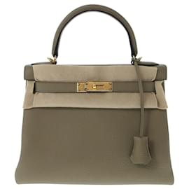 Hermès-hermes kelly 28-Beige