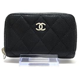 Chanel-Chanel Zip around wallet-Black