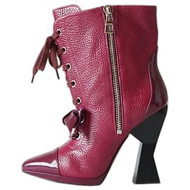 Loewe Primavera 2017 Botas Burdeos