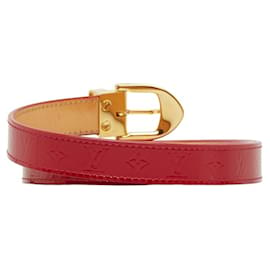 Louis Vuitton-Louis Vuitton ceinture LV initial-Red