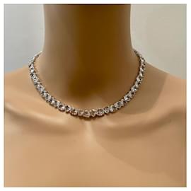 Swarovski-Wunderschöne Swarovski Halskette, neuf-Silber