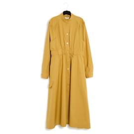 Fendi-Karl Lagerfeld 2019 Saffron dress FR40-Jaune