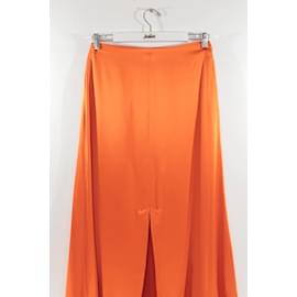 DMN-silk skirt-Orange
