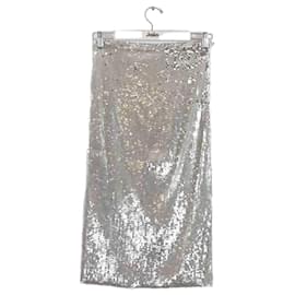 Ami-Silver skirt-Silvery