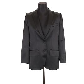 DMN Chaqueta de seda Negro