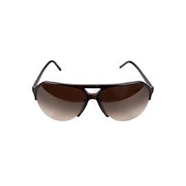 Dolce & Gabbana-Dolce & Gabbana Stefano Aviator Sunglasses-Brown
