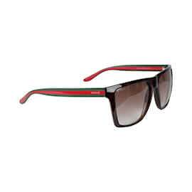 Gucci-Rechteckige Gucci-Sonnenbrille-Mehrfarben